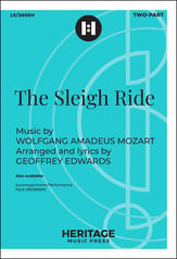 The Sleigh Ride Two-Part choral sheet music cover